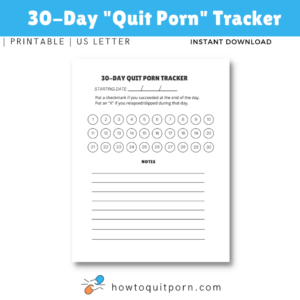 no fap streak tracker 30 day